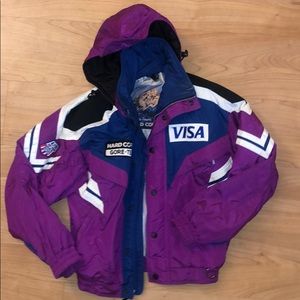 Vintage US ski team retro ski jacket